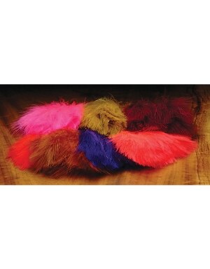 Hareline Dubbin Marabou Strung Blood Quills in Ginger